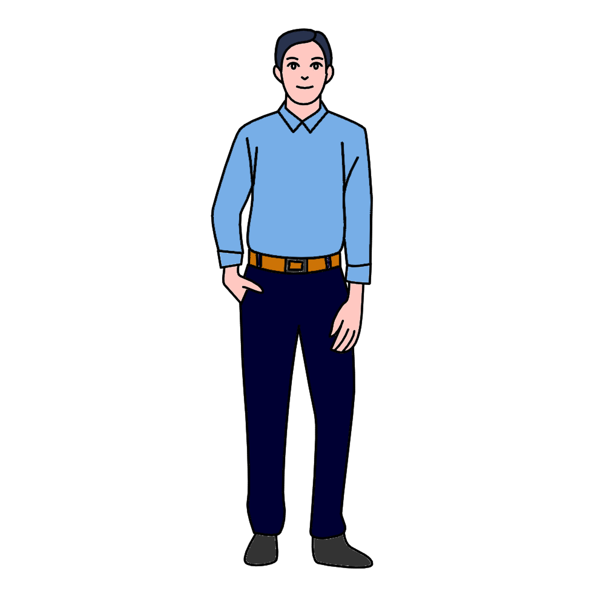 Drawing - Stylish Man